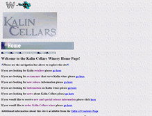Tablet Screenshot of kalincellars.com